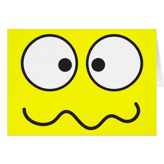 寄り目の熱狂するで異常な顔 (正面横)