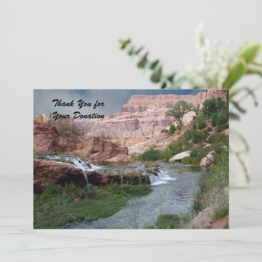 寄付ありがとう甘やかされた滝 サンキューカード (スタンド正面)
