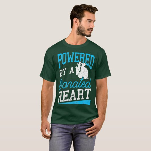 寄付されたハートを利用したハート移植 Tシャツ (正面フル)