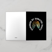 寄付された部品によって動力を与えられる肺移植ウォリアー 箔グリーティングカード (外側レイダウン)