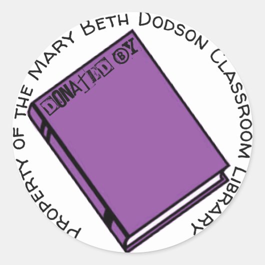 寄付した人 ラウンドシール (正面)