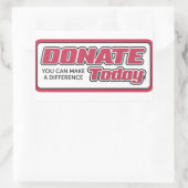 寄付で今日からあなたも変われる ステッカー (バッグ)