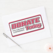 寄付で今日からあなたも変われる ステッカー (封筒)