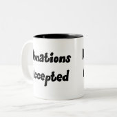 寄付によって受け入れられるマグ ツートーンマグカップ (正面左)