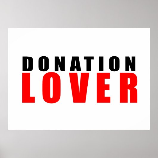 寄付の恋人 ポスター (正面)