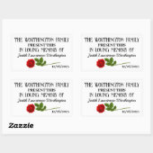 寄付ステッカー 長方形シール (シート)