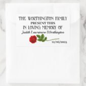 寄付ステッカー 長方形シール (バッグ)