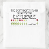 寄付ステッカー 長方形シール (バッグ)