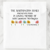 寄付ステッカー 長方形シール (バッグ)