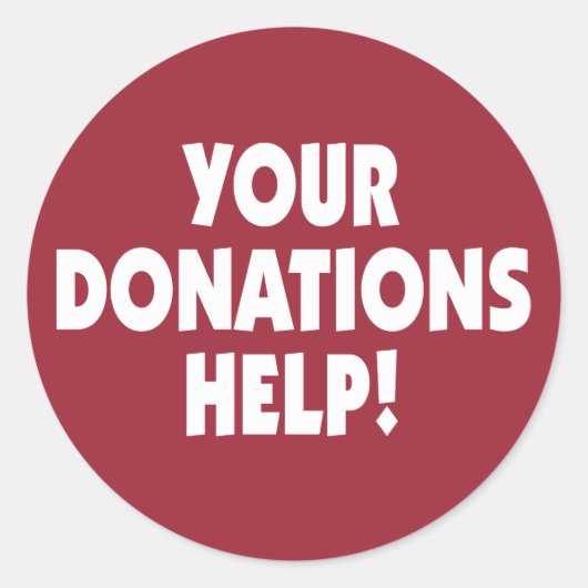 寄付ステッ救済ク ラウンドシール (正面)