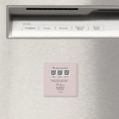 寄付回収用の寄付金箱にQRコードと名前を追加 マグネット (インサイチュ (食洗機))