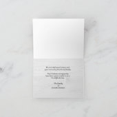 寄付金のカード、湖の日没ありがとう サンキューカード (内部)