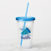 寄付金を求めて叫ぶ アクリルタンブラー (裏面)