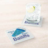 寄付金を求めて叫ぶ ガラスコースター (アングル)