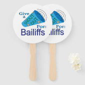 寄付金を求めて叫ぶ ハンドファン (正面&裏面)