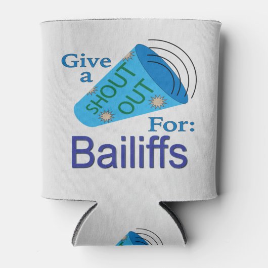 寄付金を求めて叫ぶ 缶クーラー (正面)