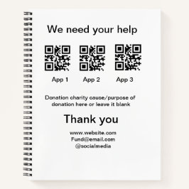 寄付金コレクションのヒントjar追加q r名前caus ノートブック