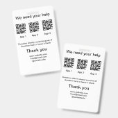 寄付金コレクションのヒントjar追加q r名前caus バッジ (Front & Back)