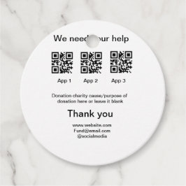 寄付金コレクションのヒントjar追加q r名前caus フェイバータグ