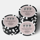寄付金コレクションのヒントjar追加q r名前caus ポーカーチップ (積み重ね)
