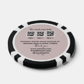 寄付金コレクションのヒントjar追加q r名前caus ポーカーチップ (シングル)