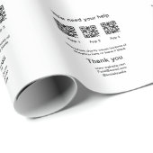 寄付金コレクションのヒントjar追加q r名前caus ラッピングペーパー (ロールコーナー)