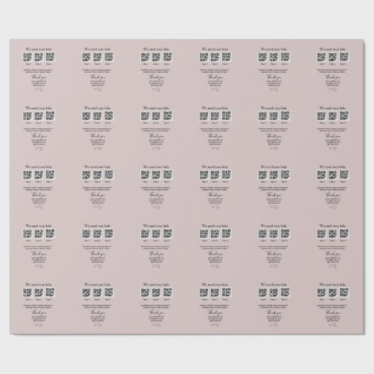 寄付金コレクションのヒントjar追加q r名前caus ラッピングペーパー (フラット)