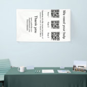 寄付金コレクションのヒントjar追加q r名前caus 横断幕 (トレードショー)