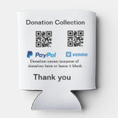 寄付金コレクションのヒントjar追加q r名前caus 缶クーラー (裏面)