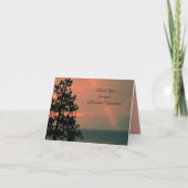 寄付金メモカード、光線ありがとう サンキューカード (正面)