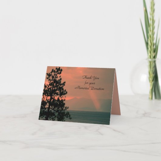 寄付金メモカード、光線ありがとう サンキューカード (正面)