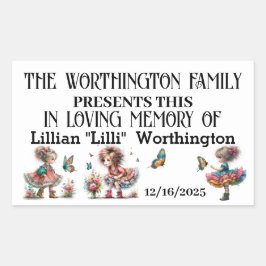 寄付 – Memoriamステッカー 長方形シール