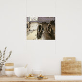 寄木板， 1875 ポスター (キッチン)