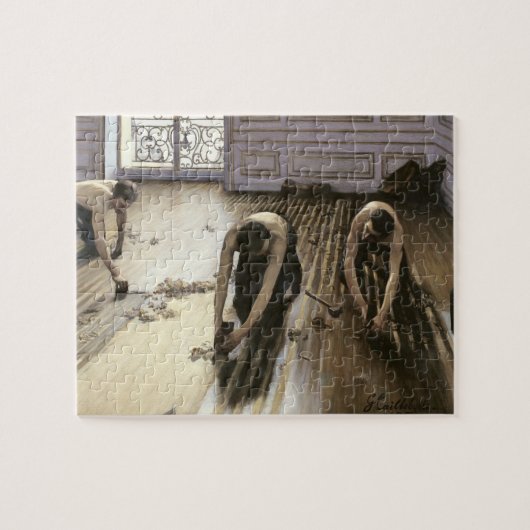 寄木細工の床のプレーナー1875年 ジグソーパズル (横)