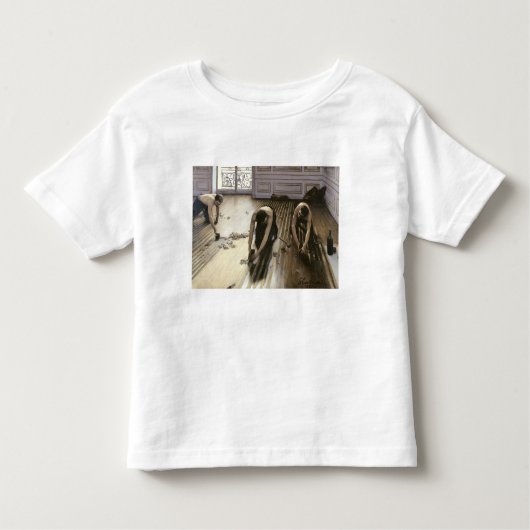 寄木細工の床のプレーナー1875年 トドラーTシャツ (正面)