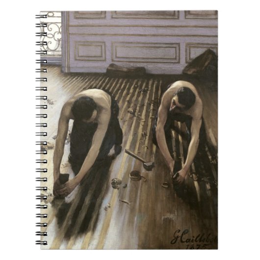 寄木細工の床のプレーナー1875年 ノートブック (正面)