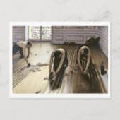 寄木細工の床のプレーナー1875年 ポストカード (正面)