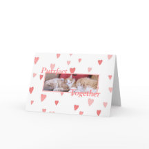 寄添う猫のバレンタインデーカード