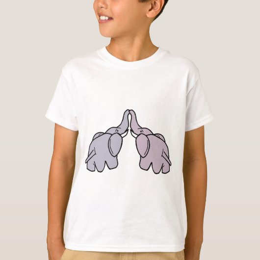 寄添う象 Tシャツ (正面)