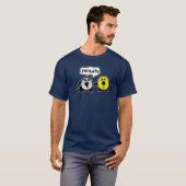 寄生虫の黒いTシャツ Tシャツ (正面フル)