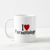 寄生虫学が大好き コーヒーマグカップ (左)