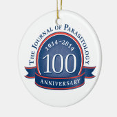 寄生虫学の100th記念日のジャーナル セラミックオーナメント (左)