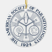 寄生虫学者のアメリカの社会 セラミックオーナメント (正面)