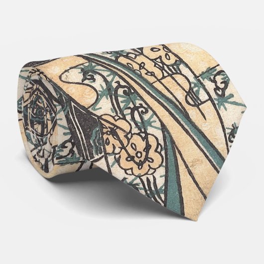 寄生虫舞妓の日本女性 ネクタイ (ロール)