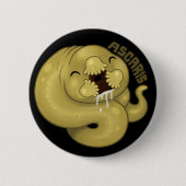 寄生虫: Ascaris 缶バッジ (正面)