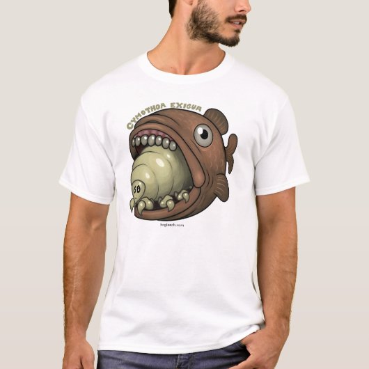 寄生虫: Cymothoaのexigua Tシャツ (正面)