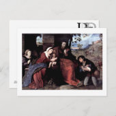 寄贈者による羊飼いの崇拝 ポストカード (正面/裏面)