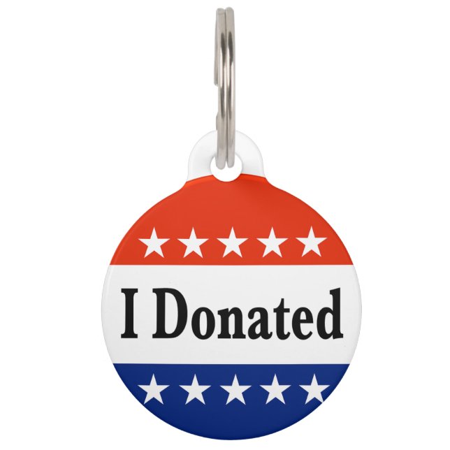 寄贈 ペット　ネームタグ (正面)