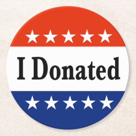 寄贈 ラウンドペーパーコースター