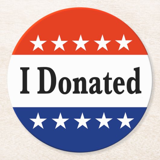 寄贈 ラウンドペーパーコースター (正面)